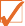 Haekchen-orange